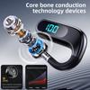 Новая Bluetooth-гарнитура с костной проводимостью, одно ухо, подвесное ухо, не входит в ухо, деловой спортивный цифровой дисплей, пояс