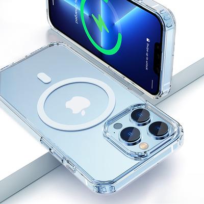 Подходит для чехла для телефона IPhone13promax, Магнитный защитный чехол Apple Magsafe, Прозрачный кошелек, Противоударный