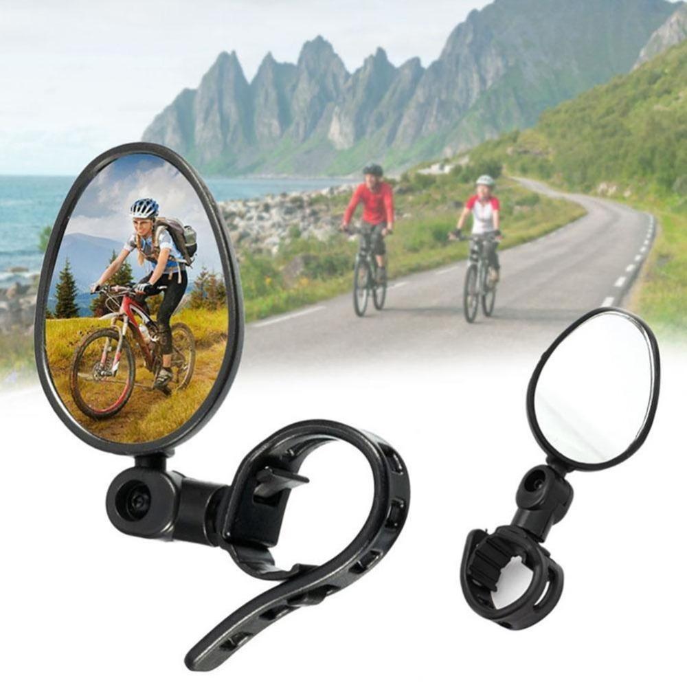 Oval Flat Design Bicycle Rear View Mirror Handlebar Mount Mirror For Mountain Bike