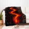 Volcanic Lava Flow Wall Art PrintBlanket Flannel Throw Blanket for Sofa, Bed, Travel, Camping, Office, Couch, Chair, And Bed Gift for Christ