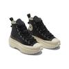 Converse Run Star Hike Trendy Versatile High-Top Canvas Shoes Unisex Sneakers Black Gray A04261C