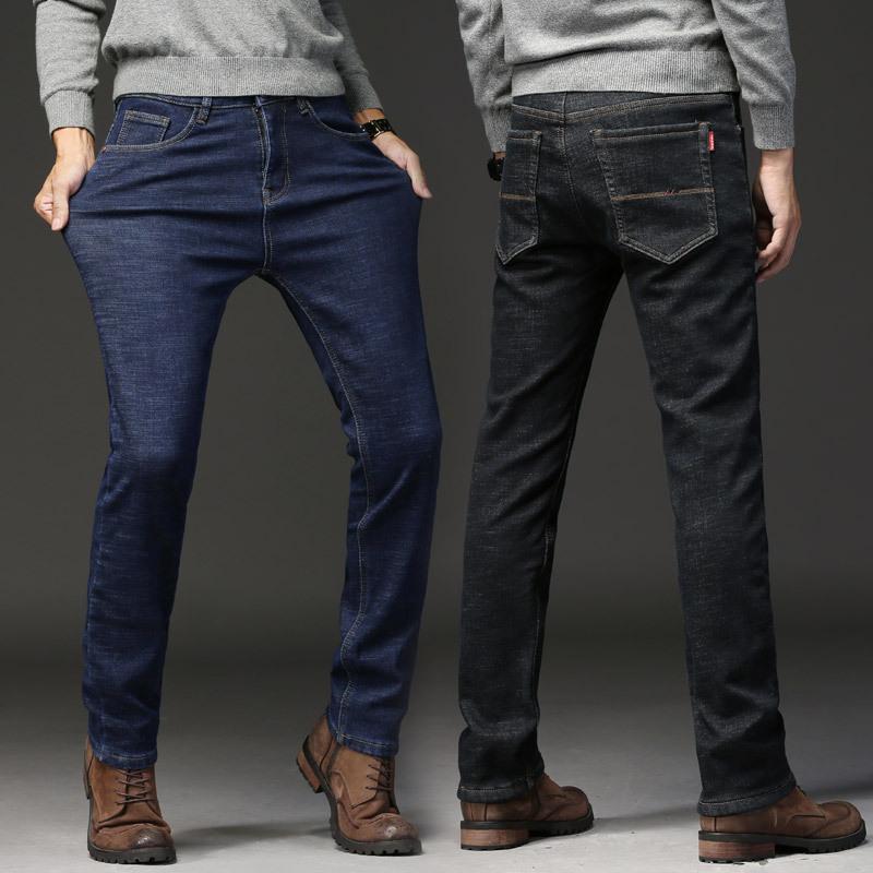 Зимние вельветовые джинсы прямого кроя, утолщенные, теплые, повседневные, свободные, осенне-зимние брюки, верхняя одежда, длинные брюки