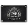 [A1900] - Placemat 'Bistrot Les Copains d'Abord' Black - 43x28 ​​cm