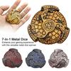 7-In-1 Metal Dice Fidget Spinner Portable Vintage Heavy Duty Zinc Alloy Fingertip Gyro Compass Dice