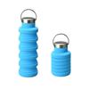 Folding Silica Gel Cup Retractable Silicone Cup for Water Sports Travel Portable Water Bottle Belt Handle Sports Outdoor Drinking Glass
