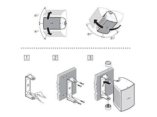 YAMAHA Динамик с монтажными кронштейнами для малого, совместимый с высоким импедансом, всепогодное оборудование VS4W, подключение, (1 пара)