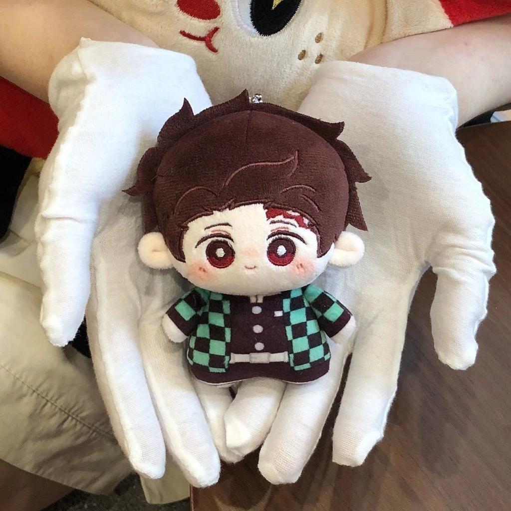 10cm Anime Demon Slayer Kimetsu No Yaiba Plush Kamado Tanjiro Agatsuma Zenitsu Hashibira Inosuke Tomioka Giyuu Pendant Doll Toys