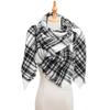 European and American Style Large Check Triangle Snood Scarf - Spring, Autumn, Winter