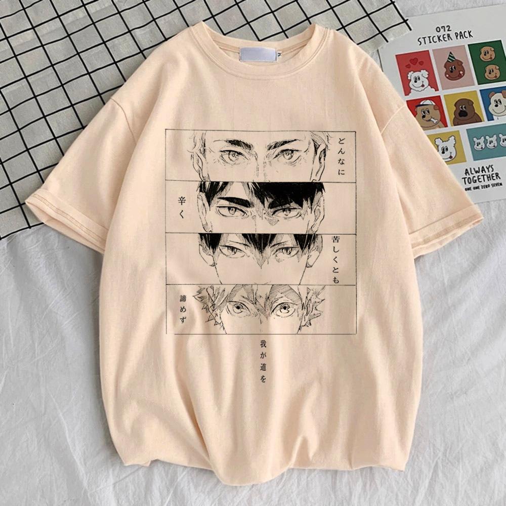 Haikyuu t-shirt women korean clothes kawaii streetwear hip hop 2000s t shirt Digital Pop Culture anime streetwear