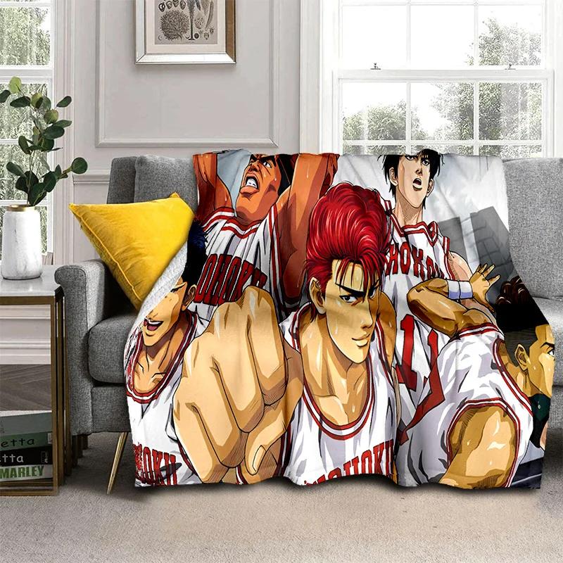 Баскетбольное аниме Slam Dunk, мультяшное одеяло, мягкое одеяло для дома, спальни, кровати, дивана, пикника, путешествия, офиса, одеяло, детское одеяло