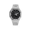 Casio Мужские часы с двойным дисплеем (жидкокристаллический/аналоговый) Серия Черные часы GA-2100-1A-