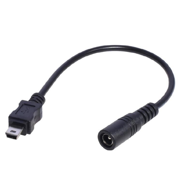 Мини USB-кабель питания 5 В 3 А, разъем DC 5.5 x 2.1 мм для зарядки динамика, MP3, MP4
