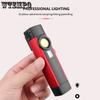 Multifunctional COB Work Light USB Charging Red Light Warning Light LED Flashlight with Magnet Portable Maintenance Lamp