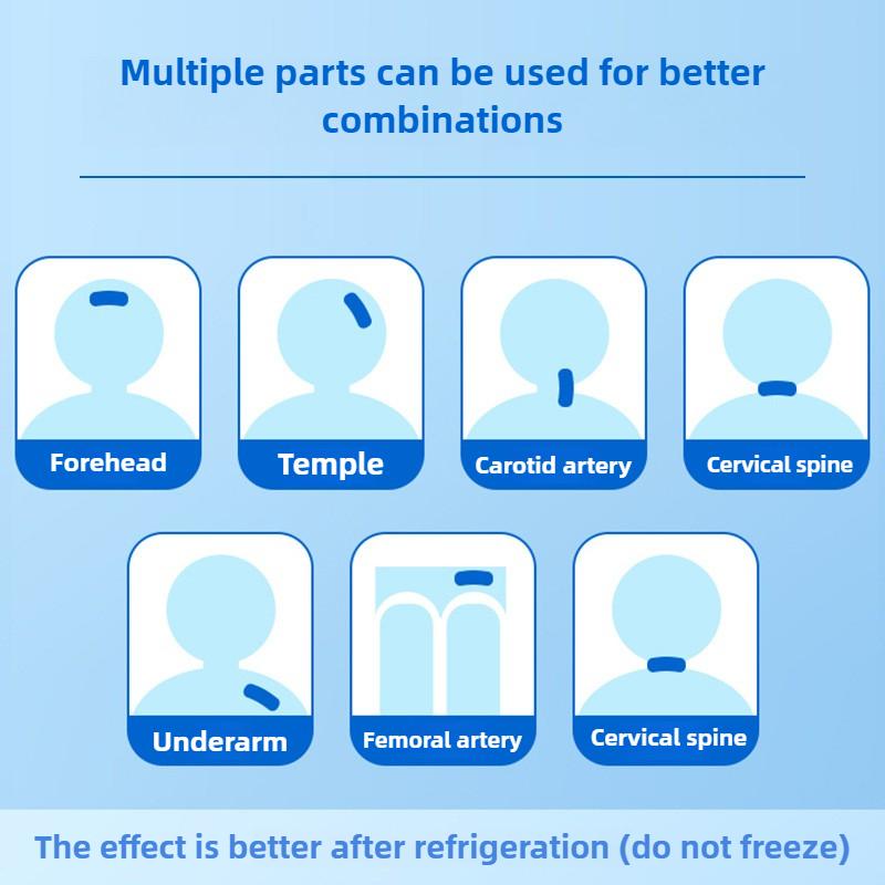 Патч для отвода тепла мобильного телефона, летний ледяной компресс, охлаждающий пластырь, отвод тепла, профилактика теплового удара, охлаждающий патч