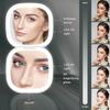 Дорожное зеркало для макияжа, 3 цвета, светодиодное, двустороннее, 5X/10X, увеличительное, с регулируемой яркостью, сенсорное, портативное, портативное, для женщин и девочек, складное косметическое зеркало
