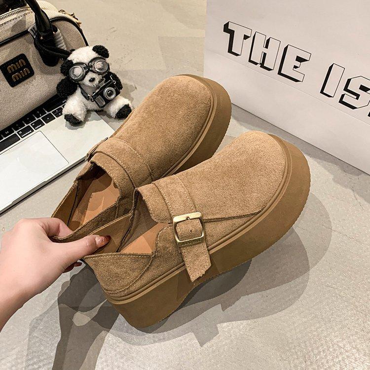 Thick-soled Bag Head Shoes Can Be Stepped On for Women's Outer Wear. In the Spring and Autumn of 2025, the New Lazy People Can Step On the Muffin T