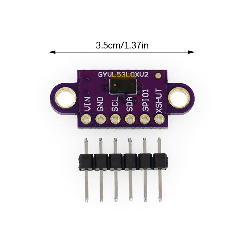 Vl53L0X Времяпролетный (Тоф) Лазерный дальномерный датчик Breakout 940 нм Gy-530 Gy-Vl53L0Xv2 Лазерный модуль определения расстояния I2C Iic