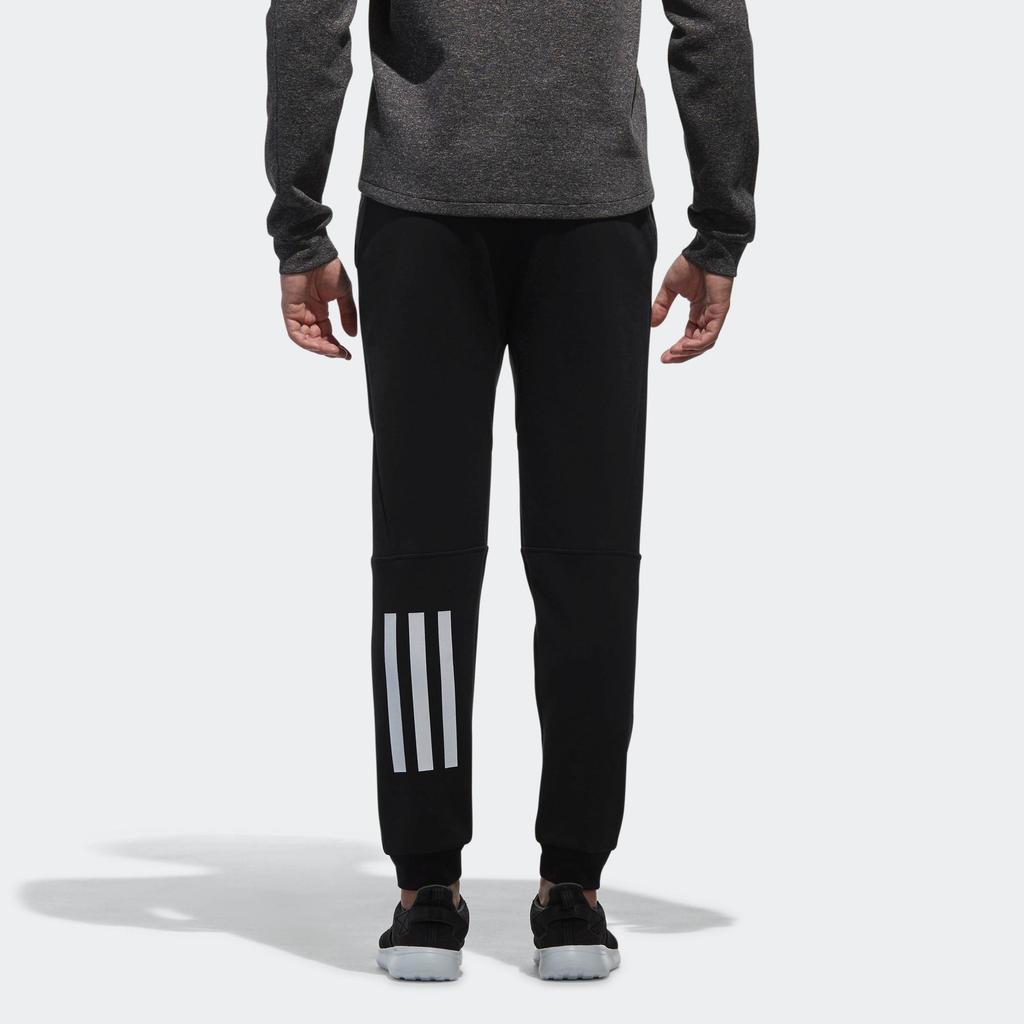 Adidas Neo Athletic Striped Slim-Fit Cuffed Pants Men Bottoms Black CV6892