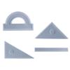 4 Типа Линейка Форма из Смолы Ручная Работа Канцелярские Принадлежности Линейка Угломер Треугольная Линейка Силиконовая Форма для Эпоксидной Смолы DIY Поделка