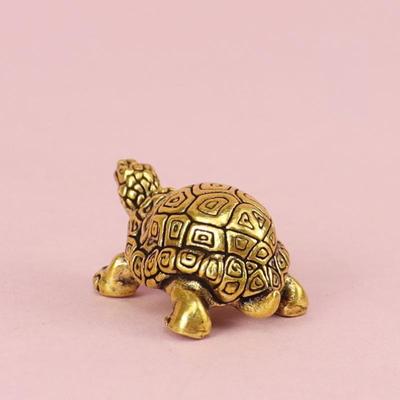 Статуя черепахи из чистой меди, старинные латунные фигурки черепах, настольные украшения фэн-шуй, миниатюры, антикварные чайные изделия для домашних животных, подарки