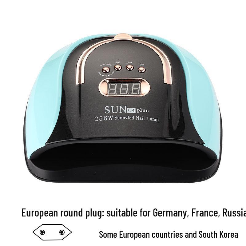 256 Вт Мощная светодиодная лампа для фототерапии ногтей и УФ-отверждения Сушка