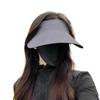 Foldable Seamless Visor Cap Sun Protection Summer Sun Hat Simple Women Sun Hat  Outdoor Sport Cap