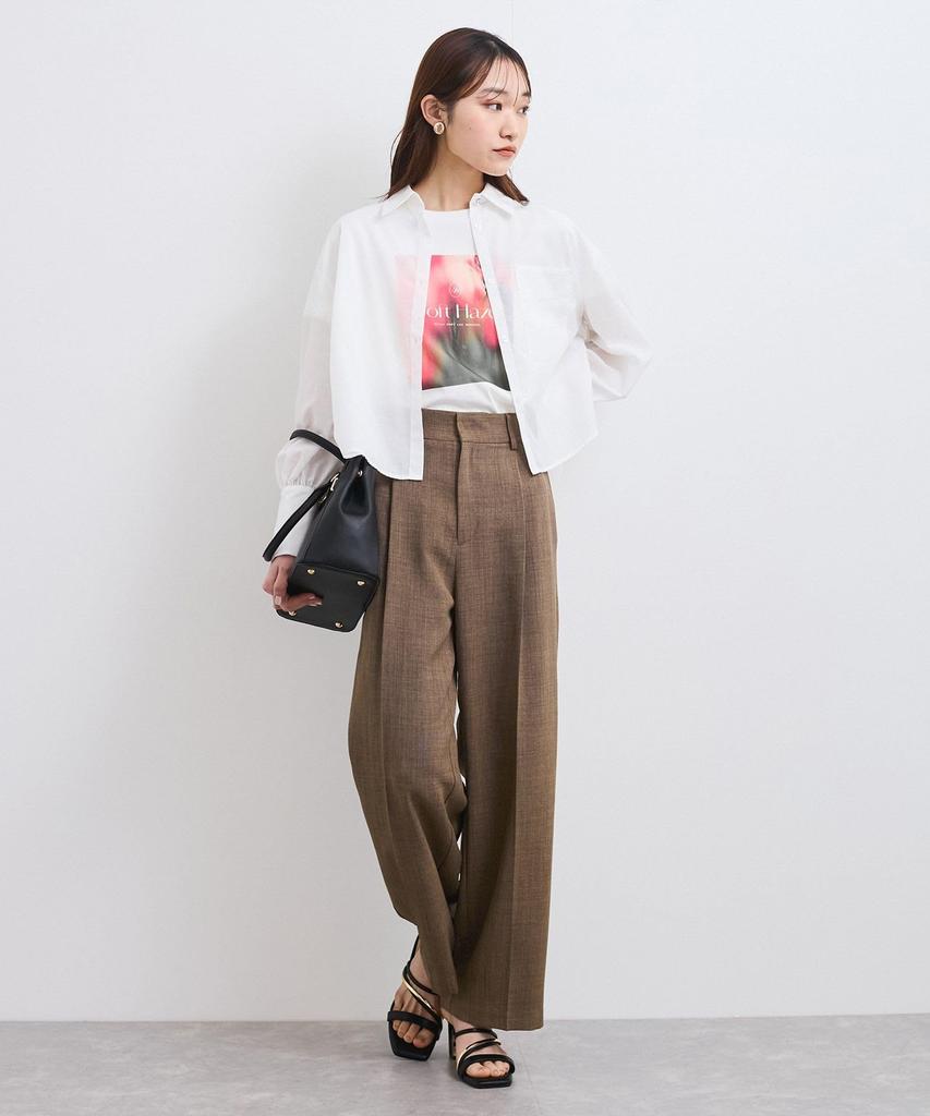 Volume Flare White Main [BIS] Women's Shirt, Wrinkle-Resistant, Cool-to-the-Touch, Washable,