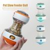Регулируемый дозатор корма для домашних животных с отверстиями, интерактивные игрушки для собак из АБС-пластика, забавная игрушка-мяч для медленного кормления домашних животных, кошка
