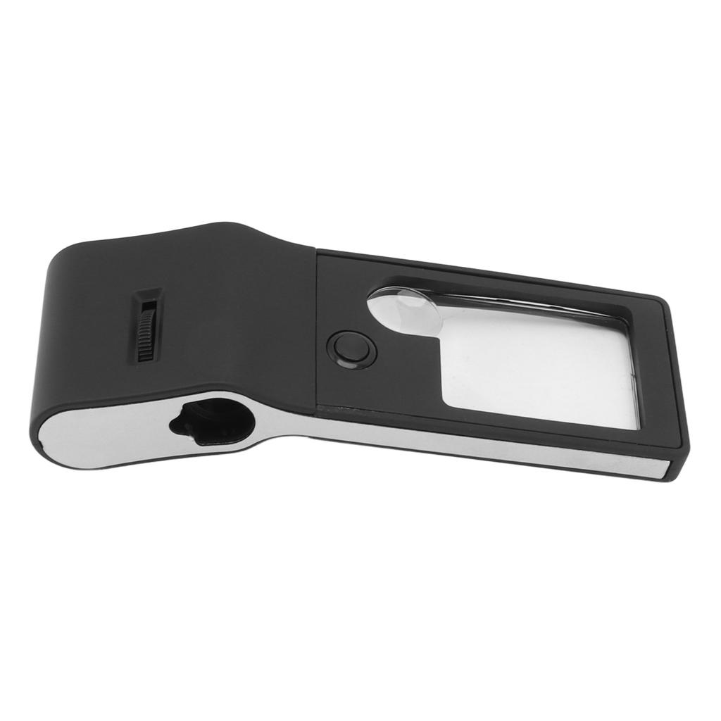 LED Lighted Magnifier 3X 10X 55X Portable Aspheric Magnifier High Bright UV Detection Magnifying Glass
