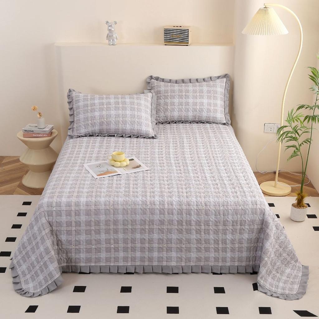 Постельное белье Чехлы для матрасов Комплект простыней Прохладный дышащий Покрывало Лето Большой стираный хлопковый постельное белье Мат Простыни Современный