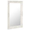 VidaXL Wall Mirror Baroque Style 50x80 Cm White 320320