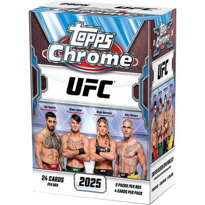 Topps 2025 Chrome UFC Запечатанный заводской бокс с ценностью - -