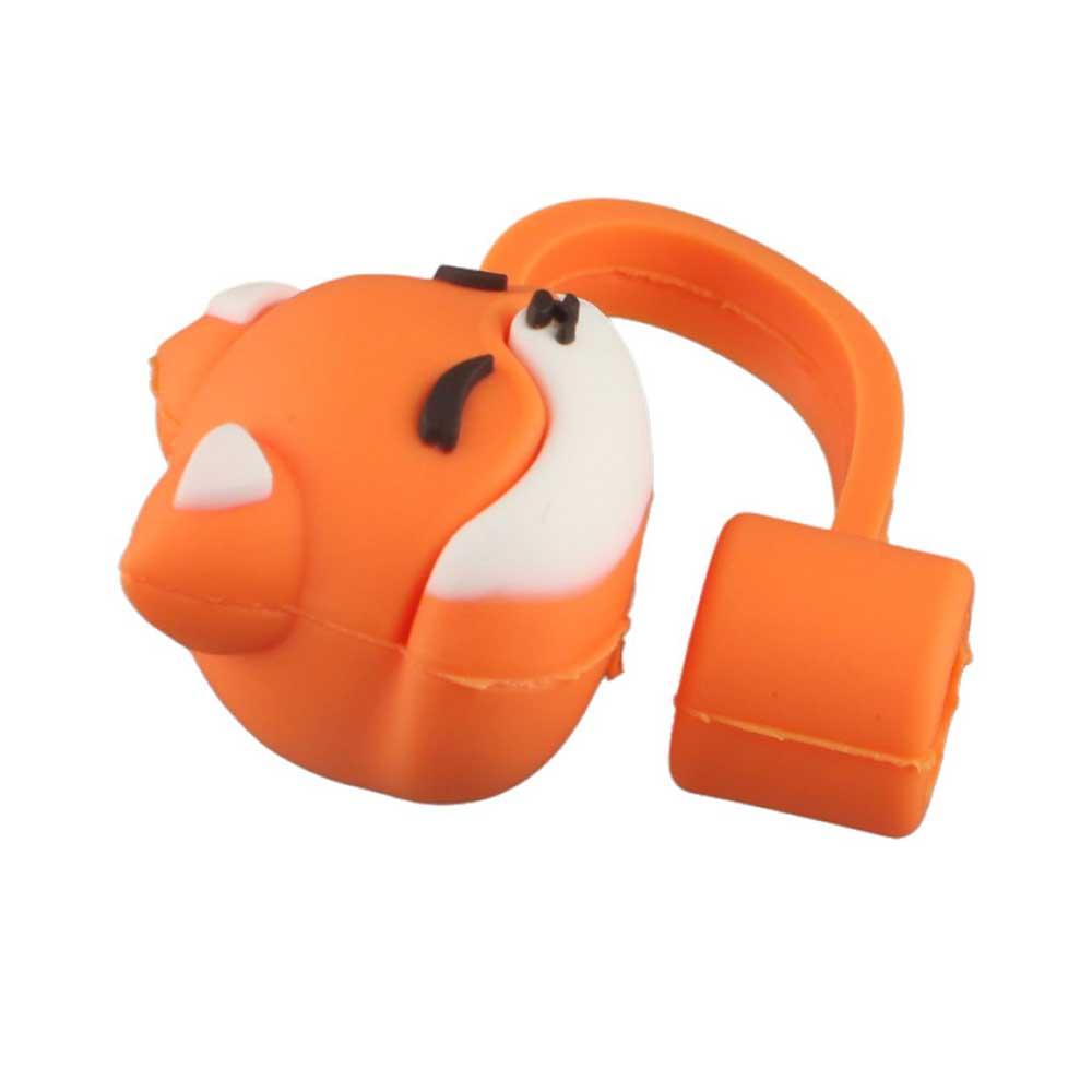 Cute Cartoon Silicone Drinkware Splash Proof Straw Topper Dust Cap Straw Cover Cup Accessories
