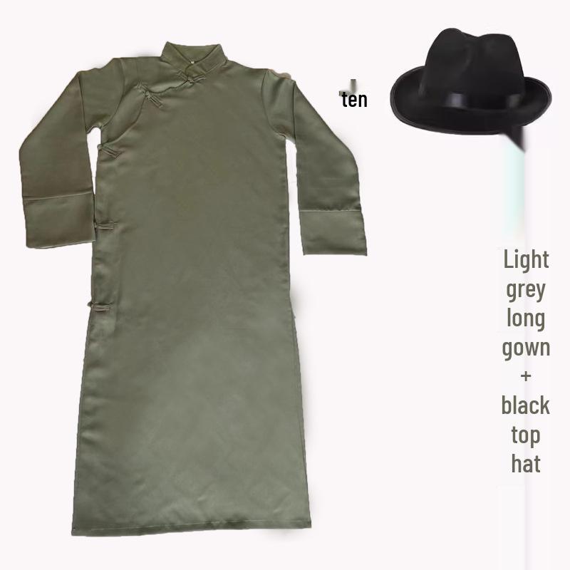 Китайский халат косая застежка традиционный костюм для выступлений