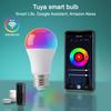 Умные светодиодные лампочки Tuya WiFi 85-265V 9W 12W Alexa Светодиодная лампа RGB Приложение Smart Life Google Assistant Голосовое управление