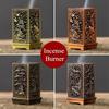 Квадратная вертикальная курильница для благовоний, маленькая подставка для благовоний из сплава Xiangyun, украшение для дома в виде китайской сливы, курильницы для благовоний