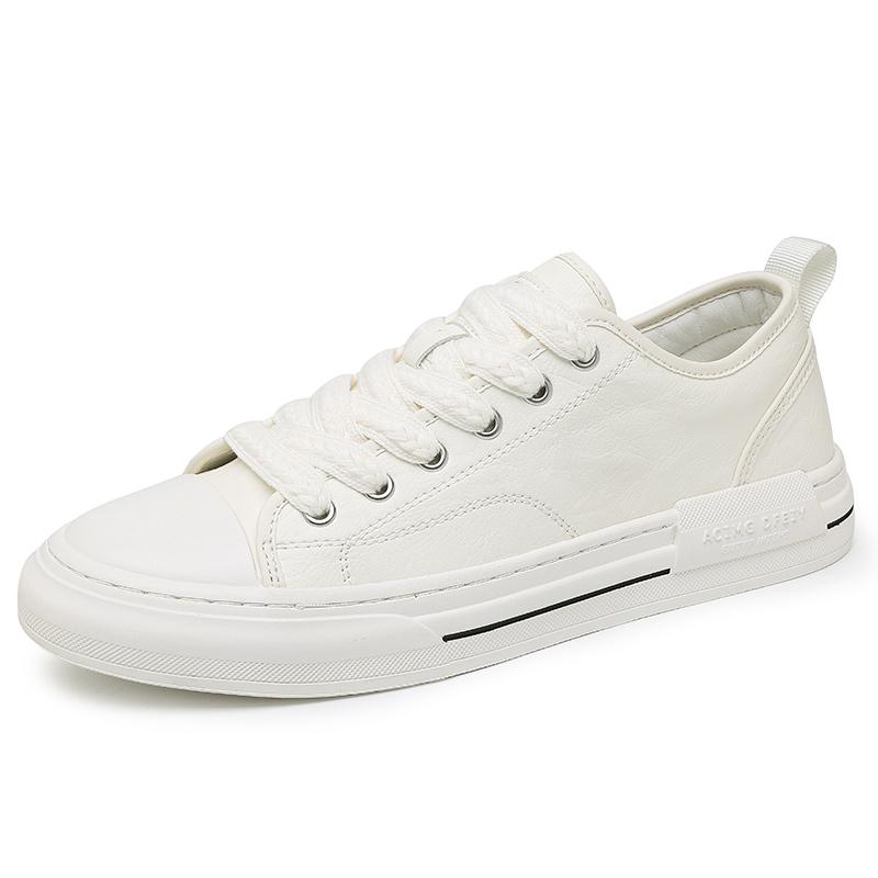 Высококачественная мужская спортивная обувь для отдыха на открытом воздухе, нескользящая, повседневная кожаная обувь с толстой подошвой, дизайнерская обувь, модная удобная вулканизированная обувь для тенниса