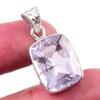 Натуральный розовый аметист, драгоценный камень, стерлинговое серебро 925 пробы, подарочная подвеска 1,25 дюйма u7q91