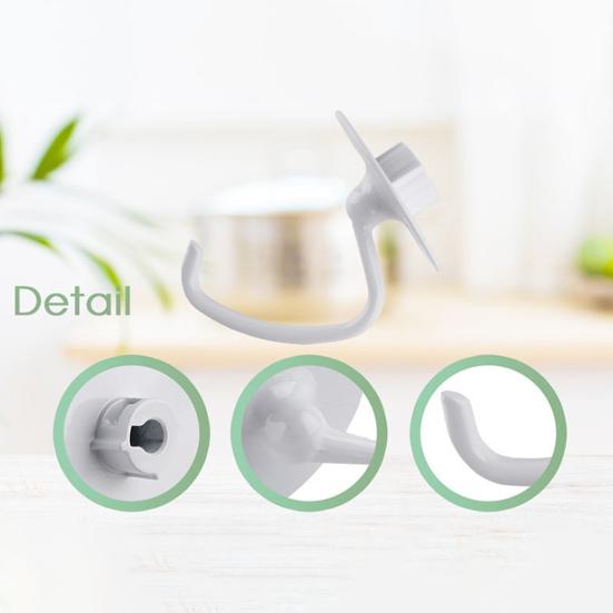 Насадка для теста для миксера Kitchenaid K45 K45SS KSM90 KSM150 KSM75 KSM103 Сменный крюк для хлеба, совместимый с блендерами с чашами объемом 4,5–5 кварты