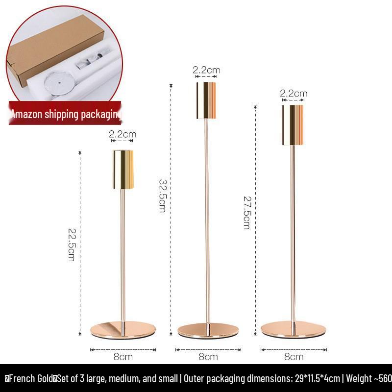 Скандинавская свеча для ароматерапии в стиле легкой роскоши с золотым подсвечником - Идеально для романтических ужинов и элегантного декора стола