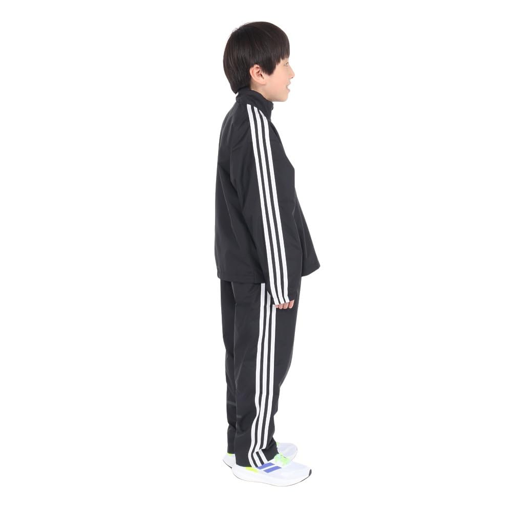 Adidas Woven Tracksuit Set for KPX97 Black 130 Kids' Must-Have 3-Stripes Boys, (JP4926)
