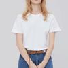 Light Gray Short sleeve T-shirt Women 2025 New Summer Cotton Loose Bottoming Shirt Basic Shoulder Solid Half Sleeve