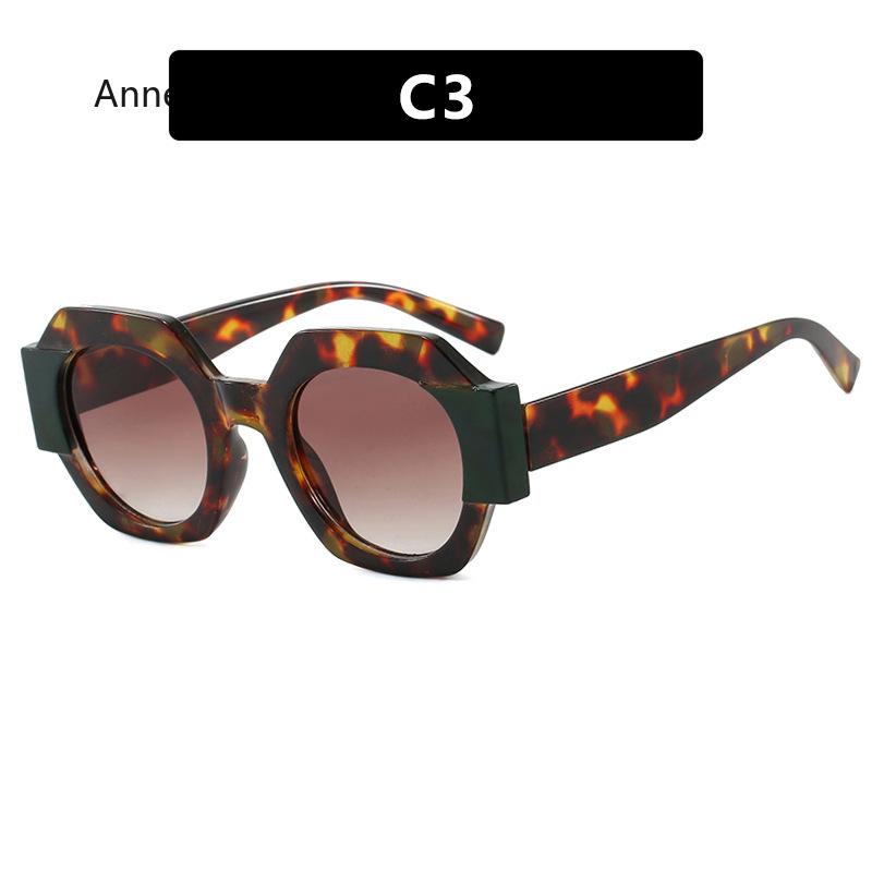 New Fashion Square Sunglasses Woman Vintage Shades Design Vintage Polygon Sun Glasses Female Tourism Glasses Lady Oculos