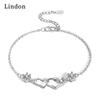 Линдон циркон браслет ювелирные изделия геометрические бусины браслеты-цепочки модный тонкий свадебный подарок для подруги женщин