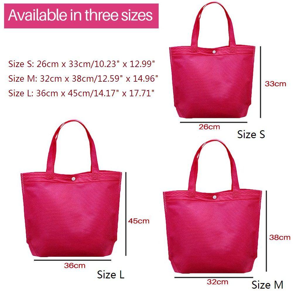 Вневременной дизайн Складная сумка-кнопка для покупок Многоразовая сумка-тоут для женщин