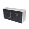Светодиодный цифровой будильник с большим легко читаемым дисплеем для спальни, офиса, белого цвета
