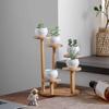 Tabletop Plant Stand Bamboo 5 Tier Flowerpot Stand Desk Window Sill Indoor Display