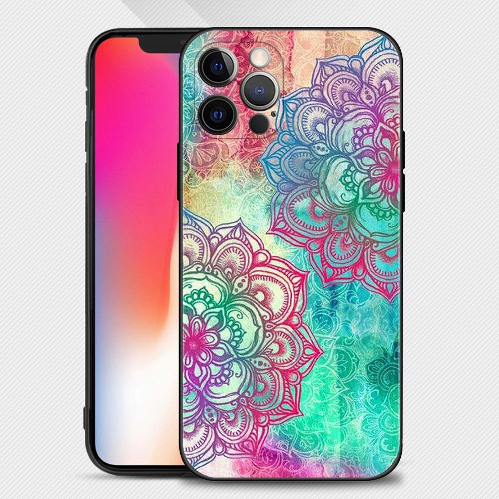Чехол для телефона Mandala Chakra Yoga для Iphone 14 14 13 12 11 Pro Max Xs Max Xr X 7 8 Plus 12 Mini 6s, силиконовый чехол черного цвета