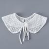 New Shirt Embroidery Detachable Collar Shawls for Women's Lace Collar Lace Up Shawl Collar Fake False Collars