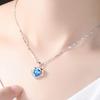 Pendant Necklace, Clavicle Chain Pendant Female Japan and Korea, Birthday Simple Diamond Loving Girlfriend Valentine's Day Gift